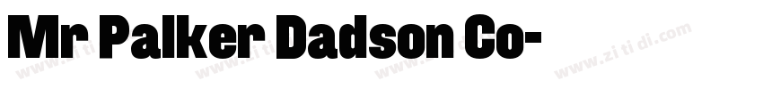 Mr Palker Dadson Co字体转换
